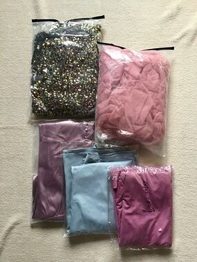 NWT Lot of 5 Formal Dresses For Work Prom Evening Midi Maxi Pink Blue Black XS/S
